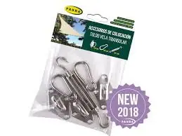 Blister d'accessoires pour la fixation du store voile triangulaire Faura Offre Spéciale