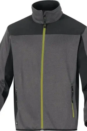 Veste tricotée Softshell Beaver gris et vert Delta Plus Expédition Rapide