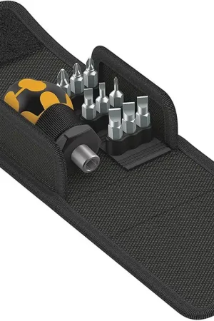 Expédition Rapide Jeu de 9 embouts 25 mm avec porte-embouts Wera Kraftform Kompakt Stubby ESD 1 réf.057472