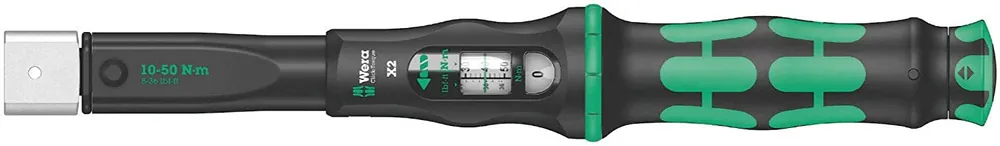 Clé dynamométrique pour outils d'insertion 10-50 Nm Wera Click-Torque X 2 réf.075652 Achetez Aujourd'hui