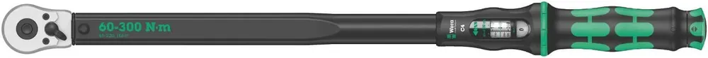 Clé dynamométrique à cliquet réversible 60-300Nm Wera Click-Torque C 4 réf.075623 Marque