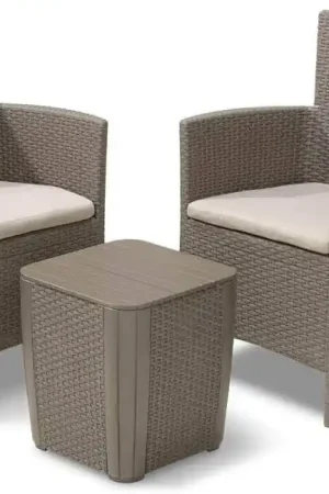 Iowa Balcony Keter Ensemble de meubles de terrasse ou de balcon 3 pièces Super Prix