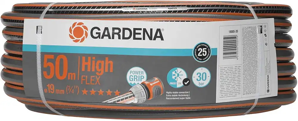 Rouleau de tuyau 19 mm (3/4") 50 m Gardena Comfort HighFLEX Commander Vite