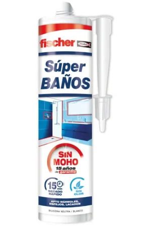 Cartouche Sanitaire Silicone 280ml Fischer SUPERBAÑOS Dernier Modèle