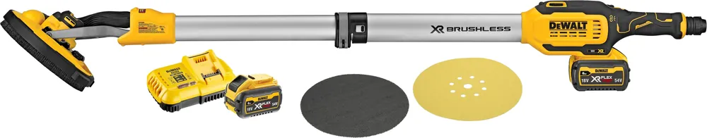Paiement Sécurisé Ponceuse Pladur Girafe Télescopique sans balais XR 18V ​​avec 2 batteries 6,0Ah Dewalt DCE800T2
