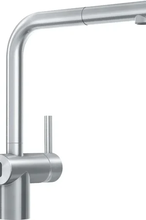 Atlas Neo Sensor Robinet de cuisine électronique à poignée unique amovible en acier inoxydable FRANKE 115.0625.523 Offre Spéciale