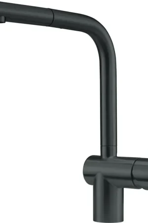 Robinet de cuisine amovible Atlas Neo noir Franke 115.0550.427 Super Prix
