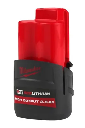 Expédié Aujourd'hui Batterie M12 HAUT RENDEMENT 2,5Ah Milwaukee M12 HB2.5