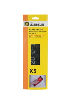Filets abrasifs 93x280mm 120g 5 pièces Mondelin Commande En Gros