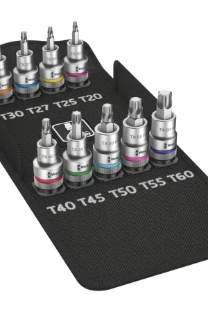 Réduction Jeu de 9 clés à douilles 8767 C TORX HF 1, 1/2" Wera 004202