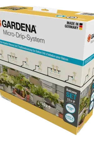 Nouvelle Collection Ensemble de balcon Micro-Dip pour 15 plantes Gardena 13401-20