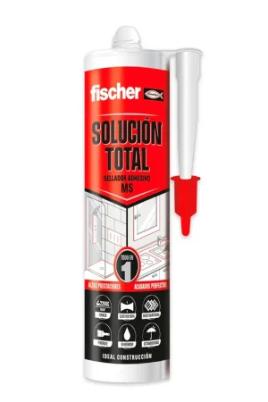 Cartouche de mastic adhésif MS Solution totale 290 ml Fischer Super Prix
