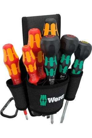 Commander Vite Set de sacs de ceinture Set 2 8 pièces Wera 9621
