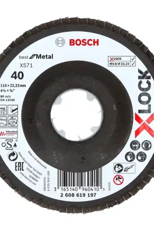 Commander Vite Disque à lamelles X571 Best for Metal X-LOCK 115mm Bosch