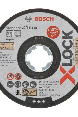 Achat Immédiat Disco de corte Standard Inox con X-LOCK Bosch