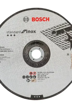 Disque à tronçonner Standard Inox 230mm Bosch Pas Cher