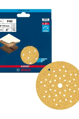 Disque abrasif Expert C470 125 mm 5 unités Bosch Promotion Saisonnière