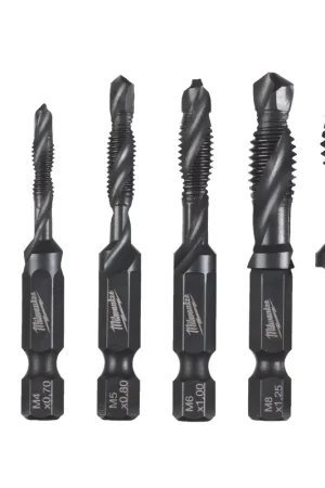Forets filetés 1/4" 6pc HSS-G Milwaukee Meilleur Prix