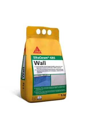 Coulis minéral pour joints céramiques sur façades, ETICS et piscines SikaCeram-685 Wall 5kg Sika Prix Promo