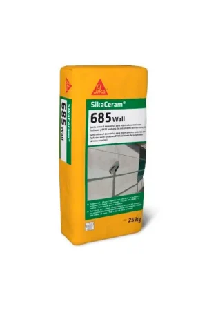 Coulis minéral pour joints céramiques sur façades, ETICS et piscines SikaCeram-685 Wall 25kg Sika Prix Réduit