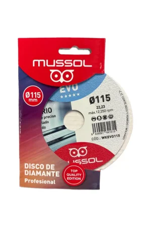 Quantité Limitée Disque diamanté pour verre KRISTAL EVO 115 mm Mussol