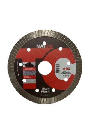 Disque diamanté pour porcelaine dure Titan Flash MATcut 115 mm Mussol Seulement Aujourd'hui