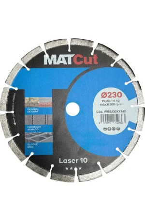 Disque diamant Mussol Laser 10 MATcut 230 mm Produit De Marque