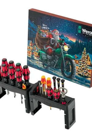 Dernier Modèle Calendrier de l'Avent 2025 - Coffret d'outils à main Wera 28 pièces 136610