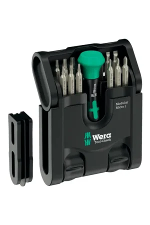 Achetez Aujourd'hui Coffret compact Tool-Check Modular Micro 1 de 21 pièces avec porte-embout Kraftform Wera 049002