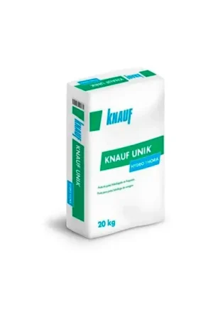Sac de 20 kg de mastic à joints hydrofuge à prise rapide Knauf Unik Hydro 1h Haute Qualité