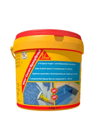 Mortier de jointoiement époxy bicomposant pour joints de 2 à 20 mm 5kg SikaCeram EpoxyGrout Meilleure Vente