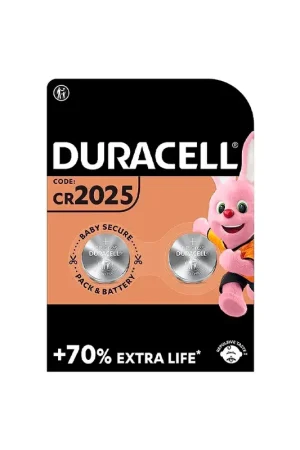 Bon Marché Lot de 2 piles bouton au lithium Duracell Plus Power CR2025 3 V