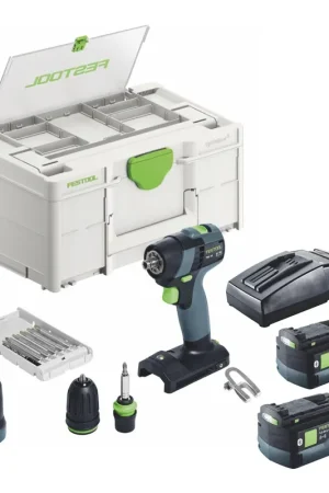 Acheter En Ligne Festool TXS 18-Basic-Set Festool TXS 18 C 3,0-Set Perceuse-visseuse sans fil 40Nm Brushless 18V + 2x Batteries 5,0Ah + Chargeur + Systainer