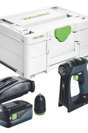 Festool CXS 18 Perceuse-visseuse sans fil 18 V 40 Nm Brushless + 1x batterie 5,0 Ah + chargeur + Systainer Meilleur Prix