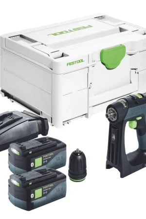 Certifié Festool CXS 18 Perceuse-visseuse sans fil 18 V 40 Nm Brushless + 2x batterie 5,0 Ah + chargeur + Systainer