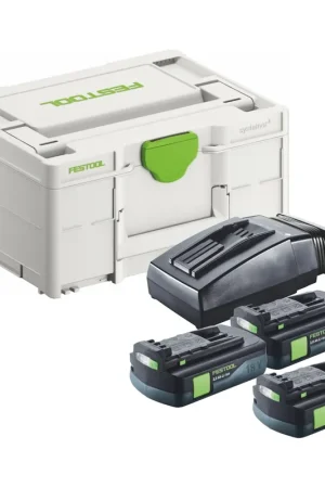 Nouveauté Festool Energie Set 3x BP 18 Li 3,0 C batterie 18 V 3,0 Ah / 3000 mAh Li-Ion ( 3x 577658 ) + chargeur TCL 6 ( 201135 ) + Systainer