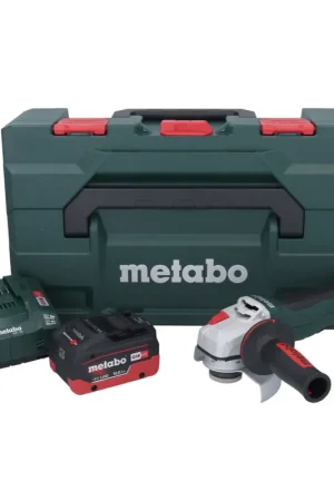 Affaire À Saisir Metabo WPB 18 LT BL 11-125 Quick Meuleuse d'angle sans fil 18 V 125 mm Brushless + 1x batterie 10,0 Ah + chargeur + metaBOX