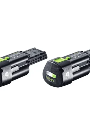Festool Set de batteries BP 18 Li 3,0 Ergo I 3,0Ah / 3000mAh 18V Li-Ion avec indicateur de charge (2x 577704) Nouvelle Collection