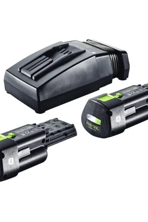 Festool energy set 2x BP 18 Li 3,0 Ergo I batterie 18 V 3,0 Ah / 3000 mAh Li-Ion ( 2x 577704 ) + TCL 6 chargeur ( 201135 ) Commander Vite