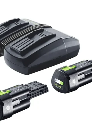 Festool energy set 2x BP 18 Li 3,0 Ergo I batterie 18 V 3,0 Ah / 3000 mAh Li-Ion ( 2x 577704 ) + TCL 6 DUO double chargeur ( 577017 ) Solde