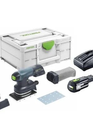 Nouvelle Collection Festool RTSC 400-Basic Battery Ponceuse vibrante 18 V 80 x 130 mm brushless + 1x batterie 3,0 Ah + chargeur + systainer