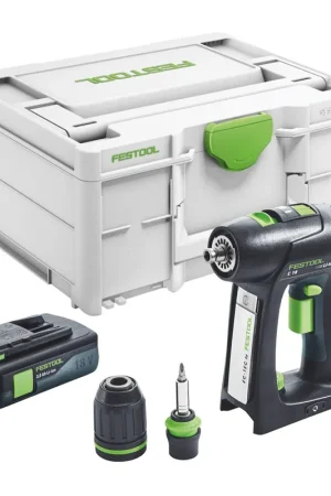 Solde Festool C 18-Basic Perceuse-visseuse sans fil 18 V 45 Nm Brushless + 1x batterie 3,0 Ah + Systainer - sans chargeur