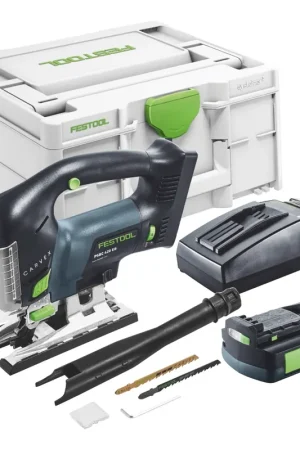 Produit De Marque Festool CARVEX PSBC 420-Basic Scie sauteuse pendulaire sans fil 18 V 120 mm Brushless + 1x batterie 3,0 Ah + chargeur + Systainer