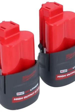 Vente Flash Milwaukee Battery Set 2x M12 HB2.5 High Output 12 V 2,5 Ah / 2500 mAh Li-Ion Batterie ( 2x 4932480164 )