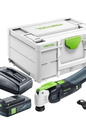Populaire Festool VECTURO OSC 18 E-Basic Oscillateur sans fil 18 V Starlock Max Brushless + 1x batterie 3,0 Ah + chargeur + Systainer