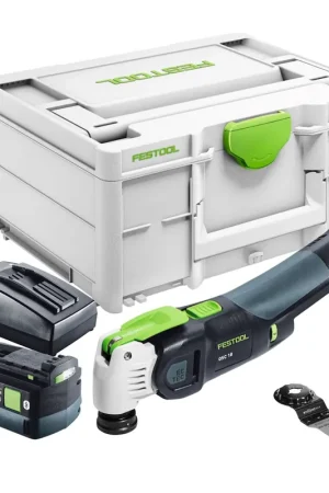 Festool VECTURO OSC 18 E-Basic Oscillateur sans fil 18 V Starlock Max Brushless + 1x batterie 5,0 Ah + chargeur + Systainer Populaire