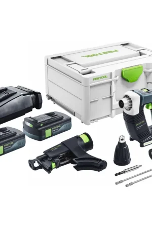 Festool DURADRIVE DWC 18-4500 Basic Visseuse de chantier sans fil 18 V 14 Nm Brushless + 2x batterie 3,0 Ah + chargeur + Systainer Achat Immédiat