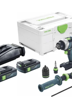 Nouveauté Festool TDC 18/4 I-Basic Perceuse-visseuse sans fil 18 V 75 Nm Brushless + 2x batterie 3,0 Ah + chargeur + Systainer