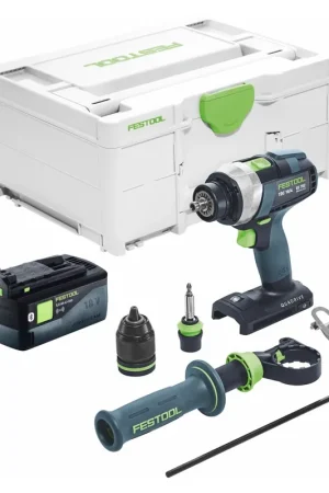 Festool TDC 18/4 I-Basic Perceuse-visseuse sans fil 18 V 75 Nm Brushless + 1x batterie 5,0 Ah + Systainer - sans chargeur Bon Plan