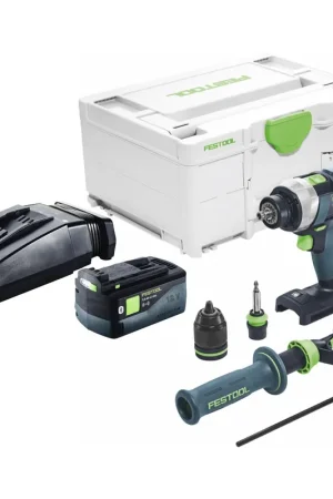 Achat Immédiat Festool TDC 18/4 I-Basic Perceuse-visseuse sans fil 18 V 75 Nm Brushless + 1x batterie 5,0 Ah + chargeur + Systainer